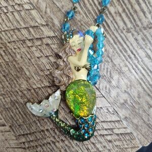 Betsey Johnson mermaid necklace